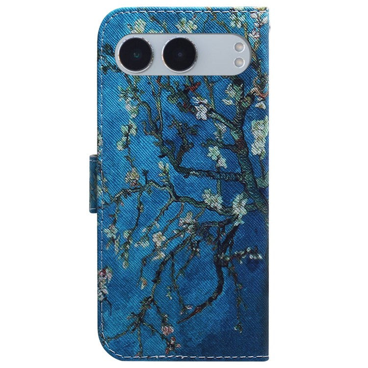 For OnePlus Nord 4 Wallet Case Pattern Print Leather Phone Cover - Apricot Flowers