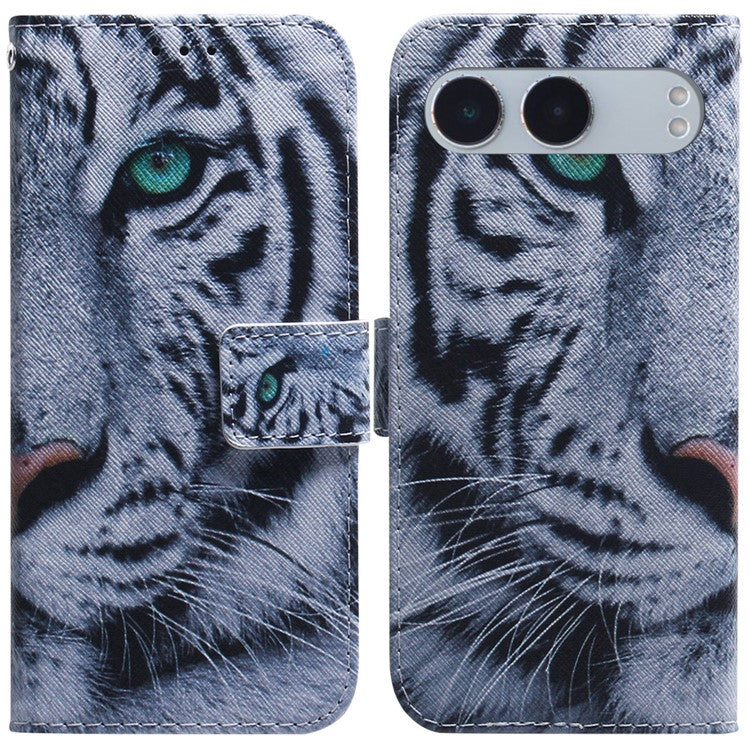 For OnePlus Nord 4 Wallet Case Pattern Print Leather Phone Cover - Tiger