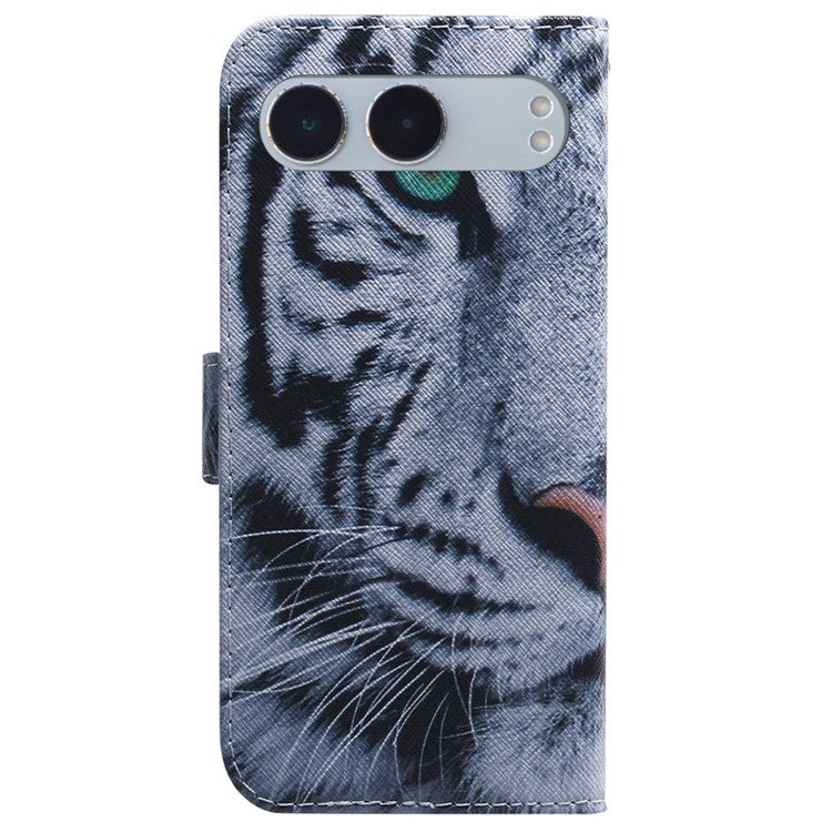 For OnePlus Nord 4 Wallet Case Pattern Print Leather Phone Cover - Tiger