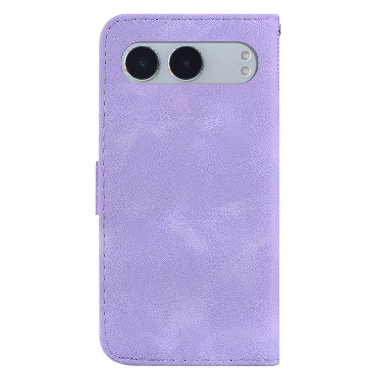 For OnePlus Nord 4 Stand Case 7-Shaped Pattern Imprint Leather Phone Cover - Purple
