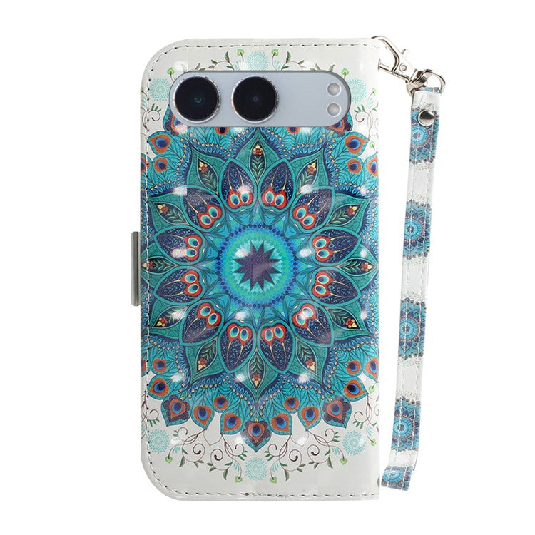 For OnePlus Nord 4 Case Pattern Printing Leather Wallet Phone Cover - Peacock Wreath
