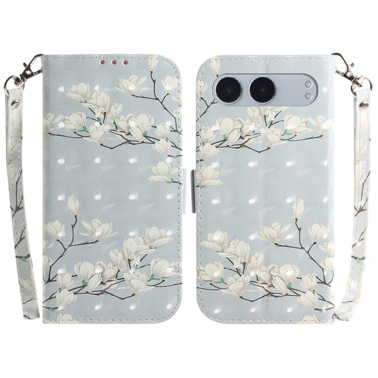 For OnePlus Nord 4 Case Pattern Printing Leather Wallet Phone Cover - Magnolia