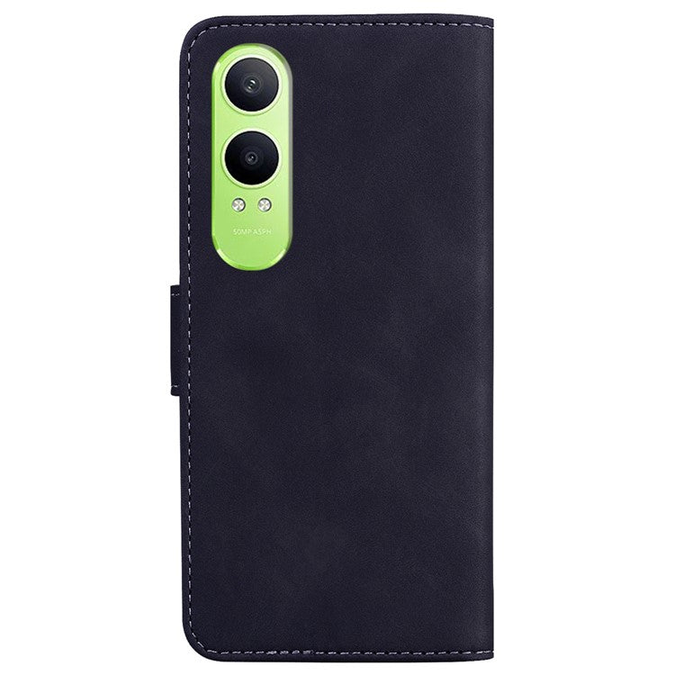 For OnePlus Nord CE4 Lite 5G Stand Case PU Leather Phone Cover Butterfly Printed - Black