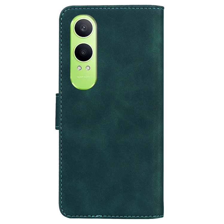 For OnePlus Nord CE4 Lite 5G Stand Case PU Leather Phone Cover Butterfly Printed - Green