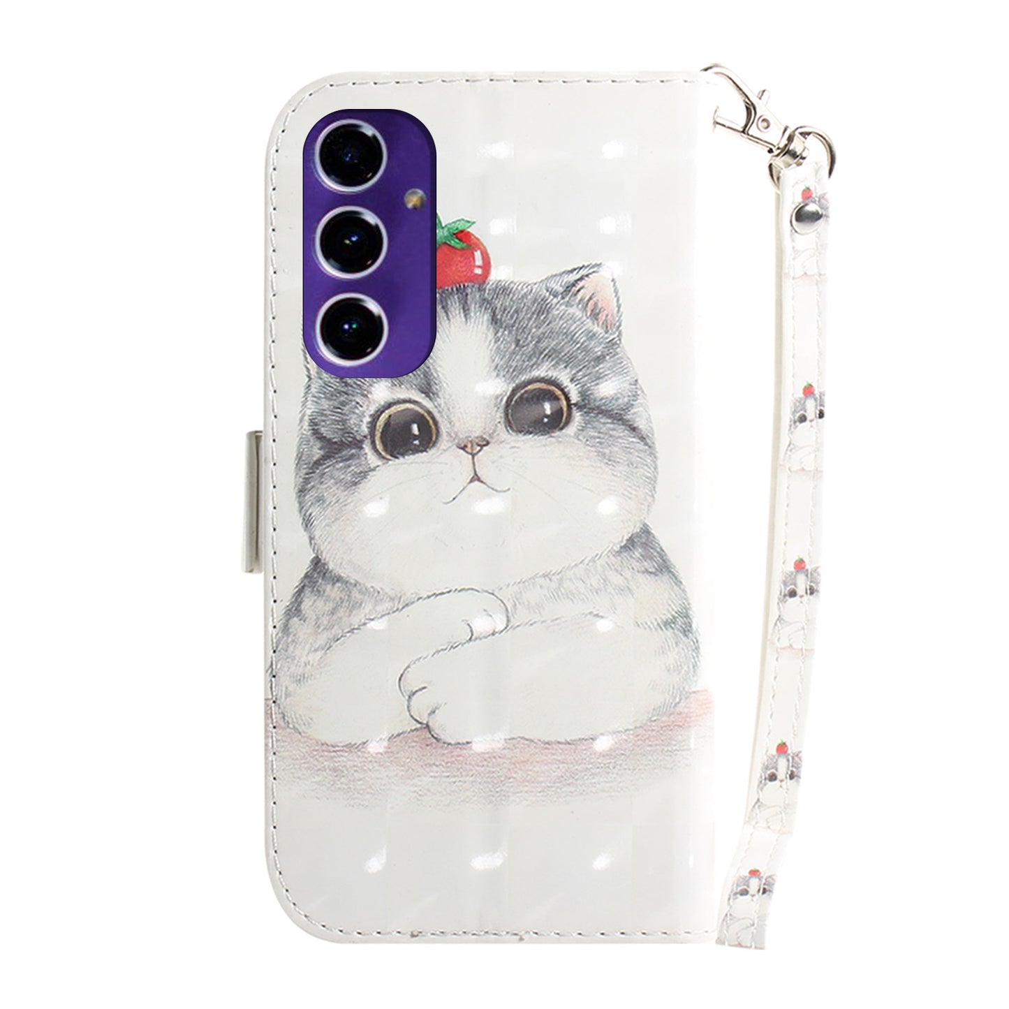 For Samsung Galaxy A16 5G / A16 4G Case Pattern Printing Leather Wallet Phone Cover - Cute Cat