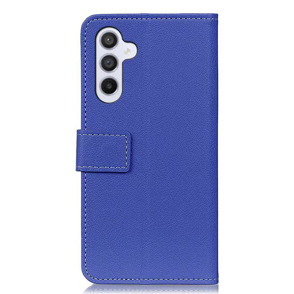 For Samsung Galaxy A16 5G / A16 4G Case PU Leather Stand Wallet Phone Cover - Blue