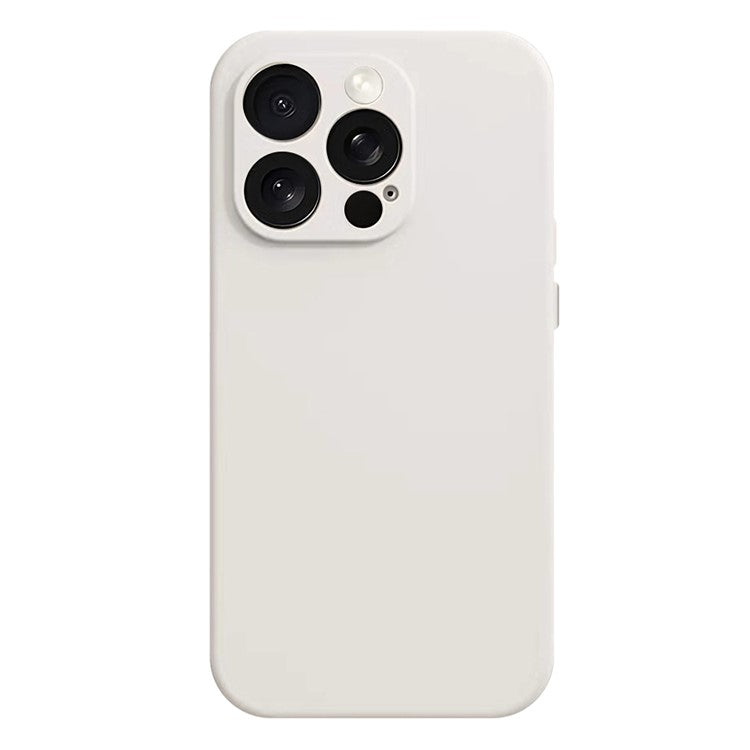 For iPhone 16 Pro Magnetic Case Shockproof Soft TPU Phone Cover - White
