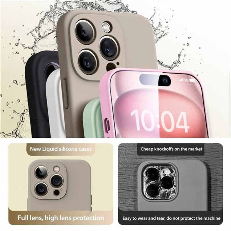 For iPhone 16 Pro Magnetic Case Shockproof Soft TPU Phone Cover - White