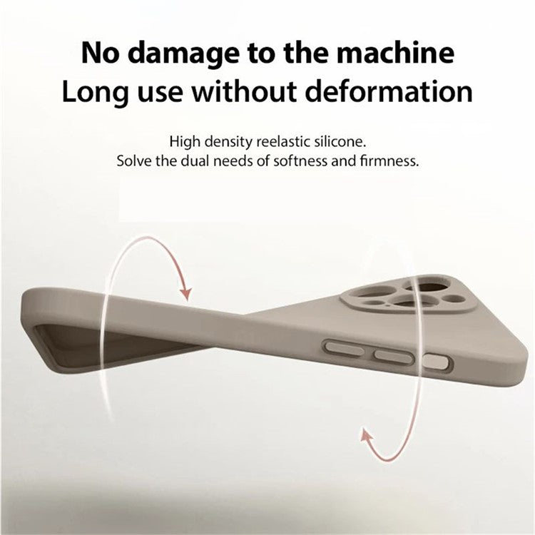 For iPhone 16 Pro Magnetic Case Shockproof Soft TPU Phone Cover - White