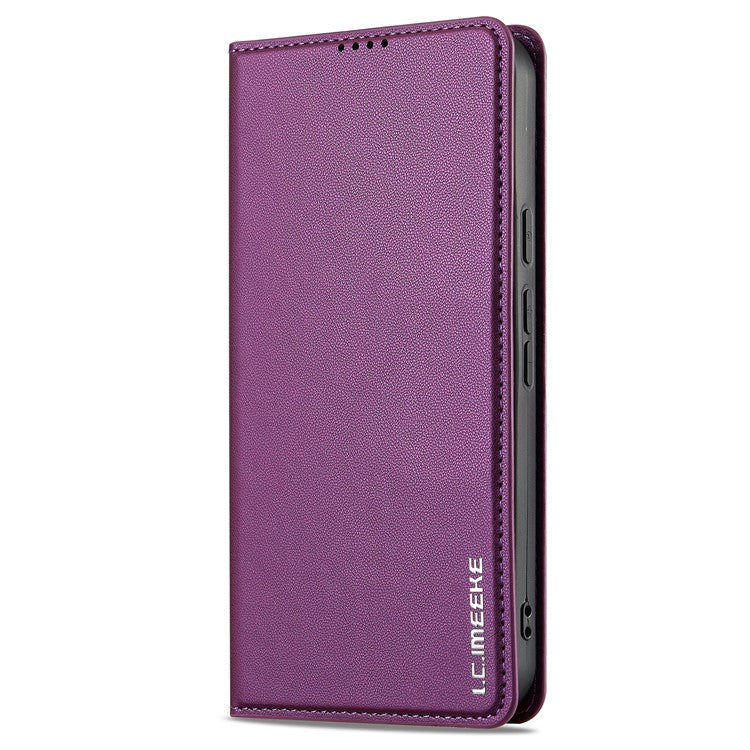 LC.IMEEKE L1 Series for Google Pixel 9 Pro XL Case PU Leather Wallet Stand Protective Phone Cover - Purple