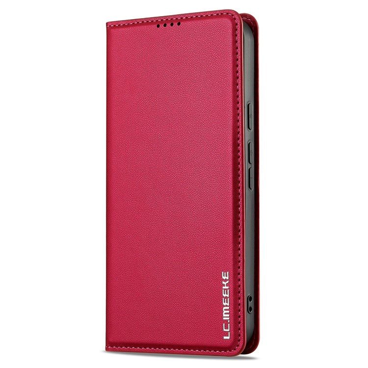 LC.IMEEKE L1 Series for Google Pixel 9 Pro / Pixel 9 Case PU Leather Wallet Stand Protective Phone Cover - Red