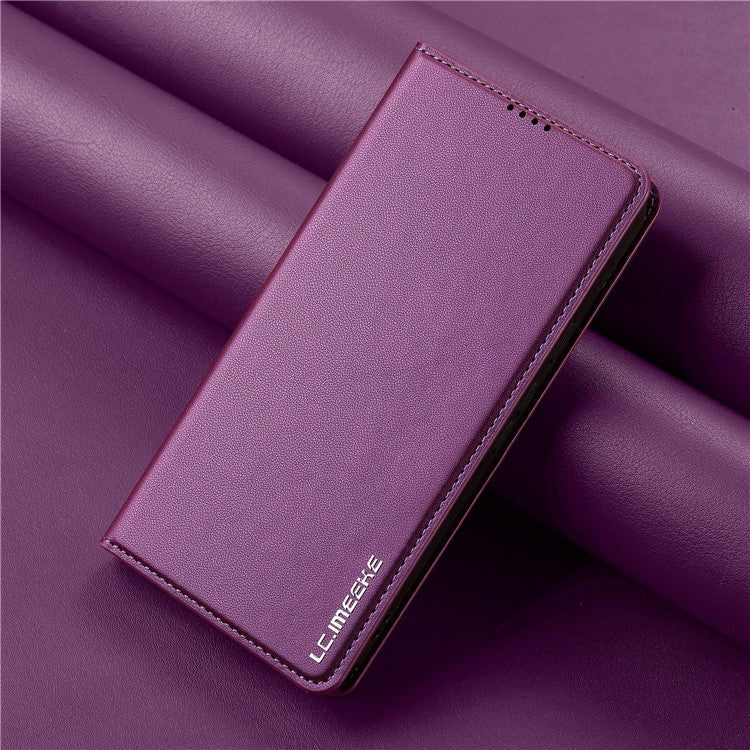 LC.IMEEKE L1 Series for Google Pixel 9 Pro / Pixel 9 Case PU Leather Wallet Stand Protective Phone Cover - Purple