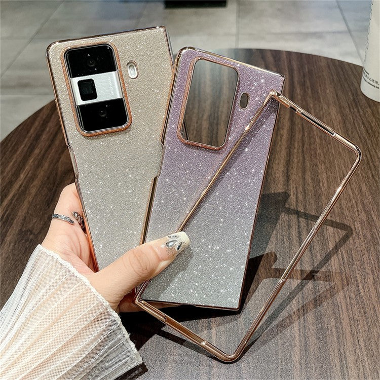 For Honor Magic Vs3 5G Case Sparkling Glitter Hard PC Phone Cover - Gradient Pink