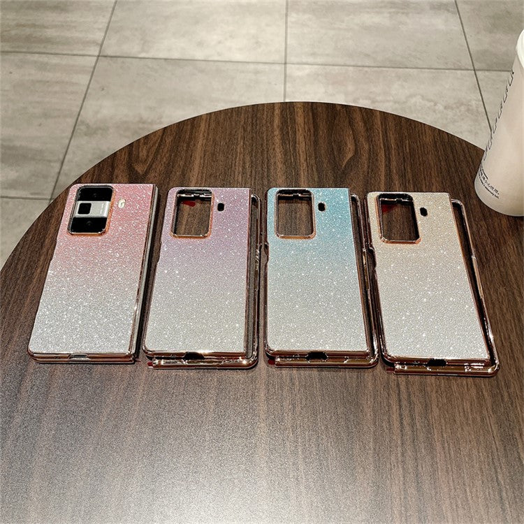 For Honor Magic Vs3 5G Case Sparkling Glitter Hard PC Phone Cover - Gradient Pink