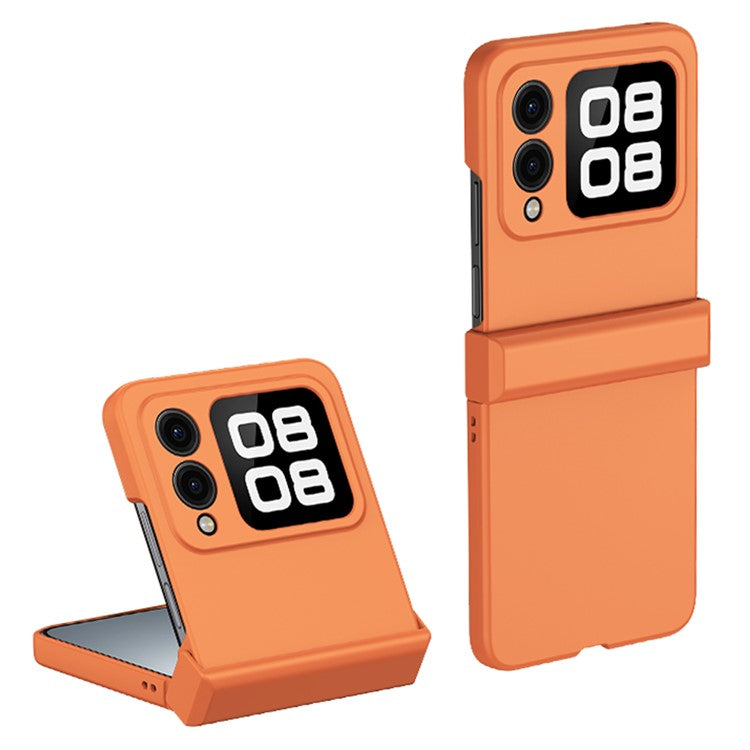 For Huawei nova Flip 5G Case Hinge Protection Skin-touch PC Phone Cover - Orange