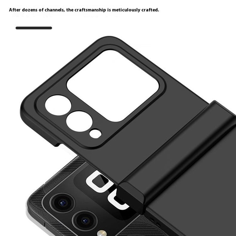 For Huawei nova Flip 5G Case Hinge Protection Skin-touch PC Phone Cover - Purple