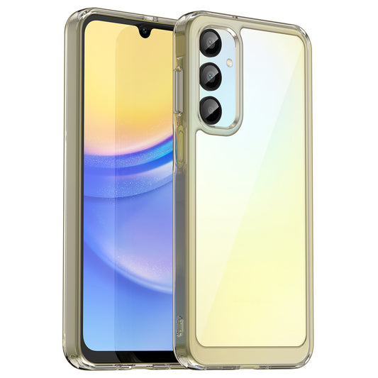 For Samsung Galaxy A16 5G / A16 4G Shockproof Case TPU +Acrylic Protective Clear Phone Cover - Transparent Grey