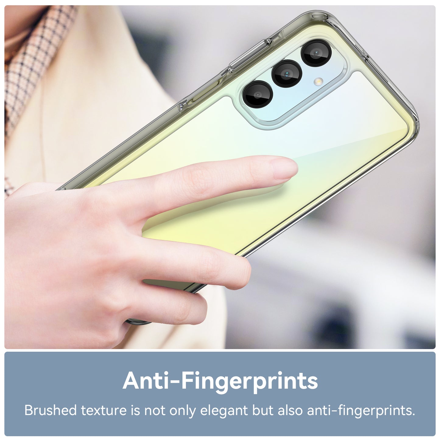 For Samsung Galaxy A16 5G / A16 4G Shockproof Case TPU +Acrylic Protective Clear Phone Cover - Transparent