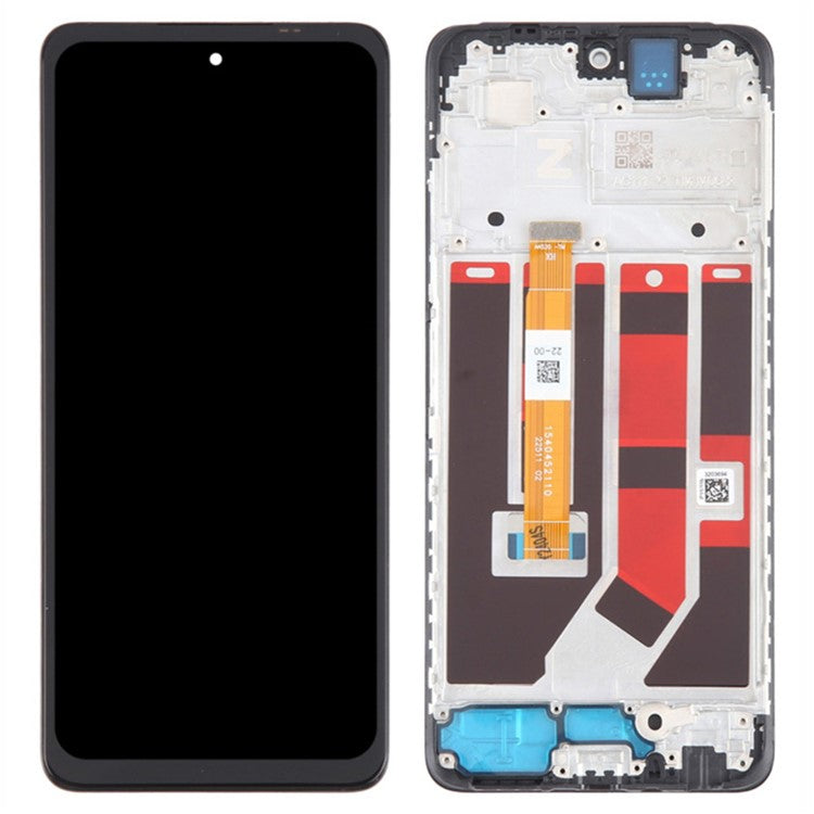 For Oppo A58 4G Grade S LCD Screen and Digitizer Assembly + Frame Part (Without Logo)