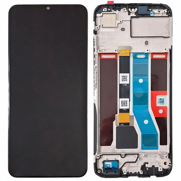 For Realme Note 50 4G Grade C LCD Screen and Digitizer Assembly + Frame Replacement Part (Without Logo)