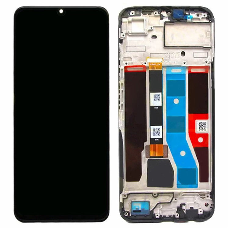 For Realme C51 Grade C LCD Screen and Digitizer Assembly + Frame Part (Without Logo)