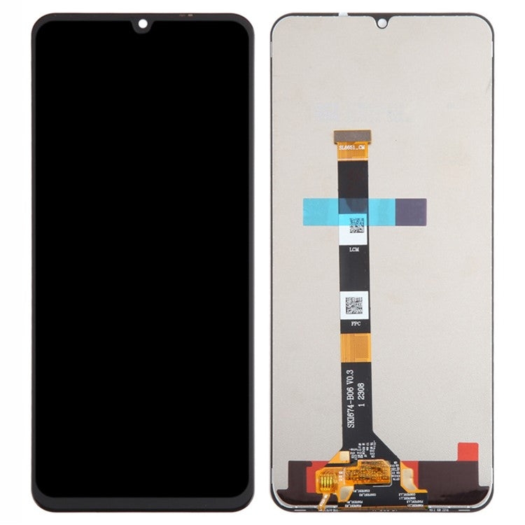 For Realme C53 (Global) / Narzo N53 4G / C51 / Note 50 4G / C60 Grade C LCD Screen and Digitizer Assembly Part (Without Logo)