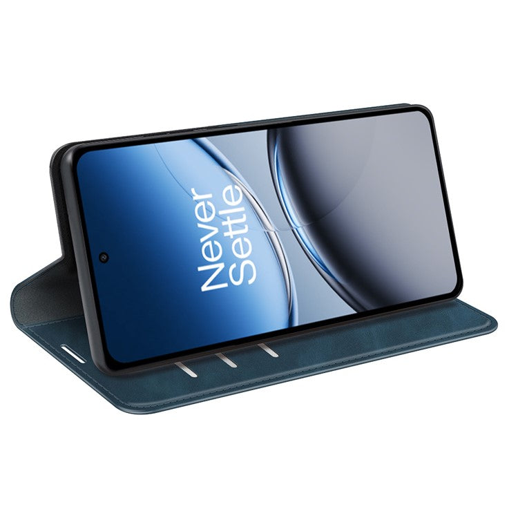 For OnePlus Nord 4 Case Skin-Touch Leather Wallet Phone Cover - Blue
