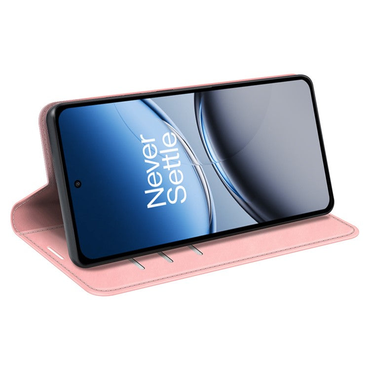 For OnePlus Nord 4 Case Skin-Touch Leather Wallet Phone Cover - Pink
