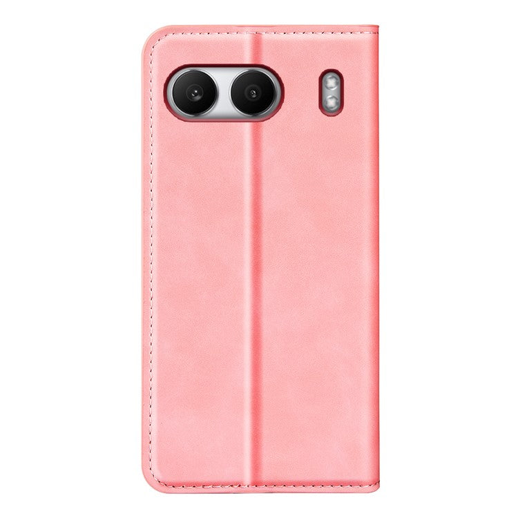 For OnePlus Nord 4 Case Skin-Touch Leather Wallet Phone Cover - Pink