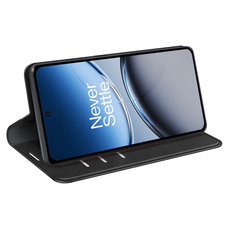 For OnePlus Nord 4 Case Skin-Touch Leather Wallet Phone Cover - Black