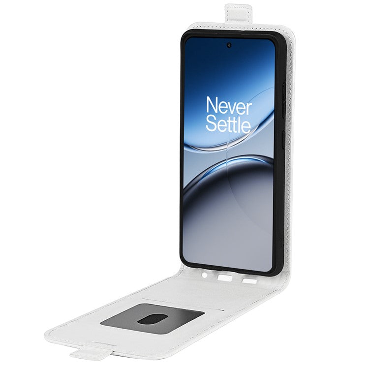 For OnePlus Nord 4 Case with Card Slots Vertical Flip Leather Phone Cover - White
