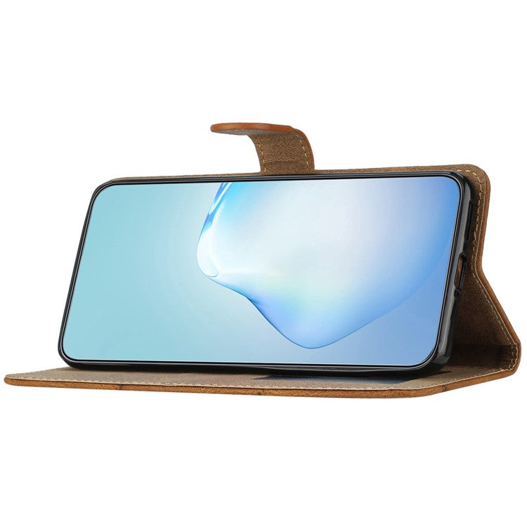 For Google Pixel 9 / 9 Pro Case Crazy Horse Texture PU Leather Wallet Stand Phone Cover - Brown