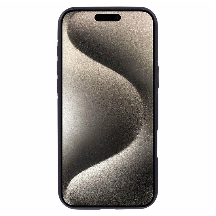 X-LEVEL For iPhone 16 Plus Case Acrylic+Silicone Anti-Scratch Clear Back Phone Cover - Black