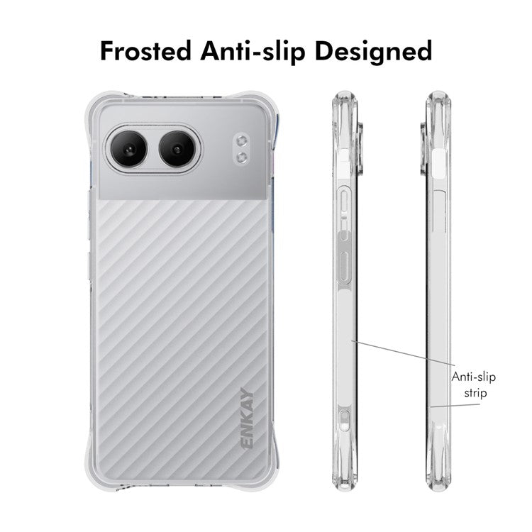 ENKAY HAT PRINCE For OnePlus Nord 4 Clear Case TPU Phone Cover Corner Airbag Fall Protection