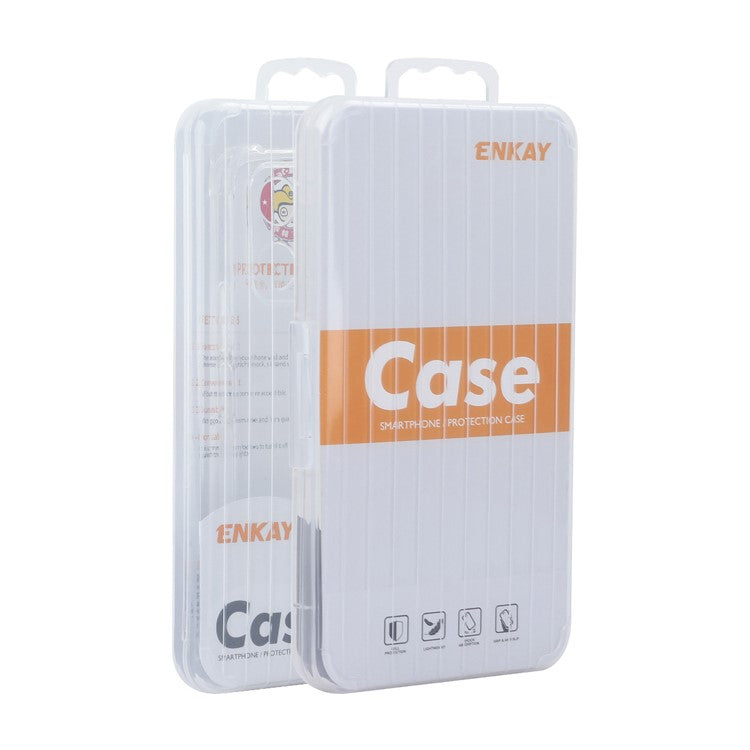 ENKAY HAT PRINCE For Samsung Galaxy M35 5G Clear Case TPU Phone Cover Corner Airbag Fall Protection