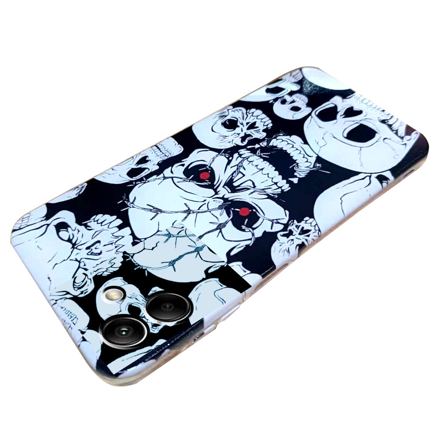 For Samsung Galaxy A06 Case Pattern Printing Cell Phone TPU Back Cover - Skull