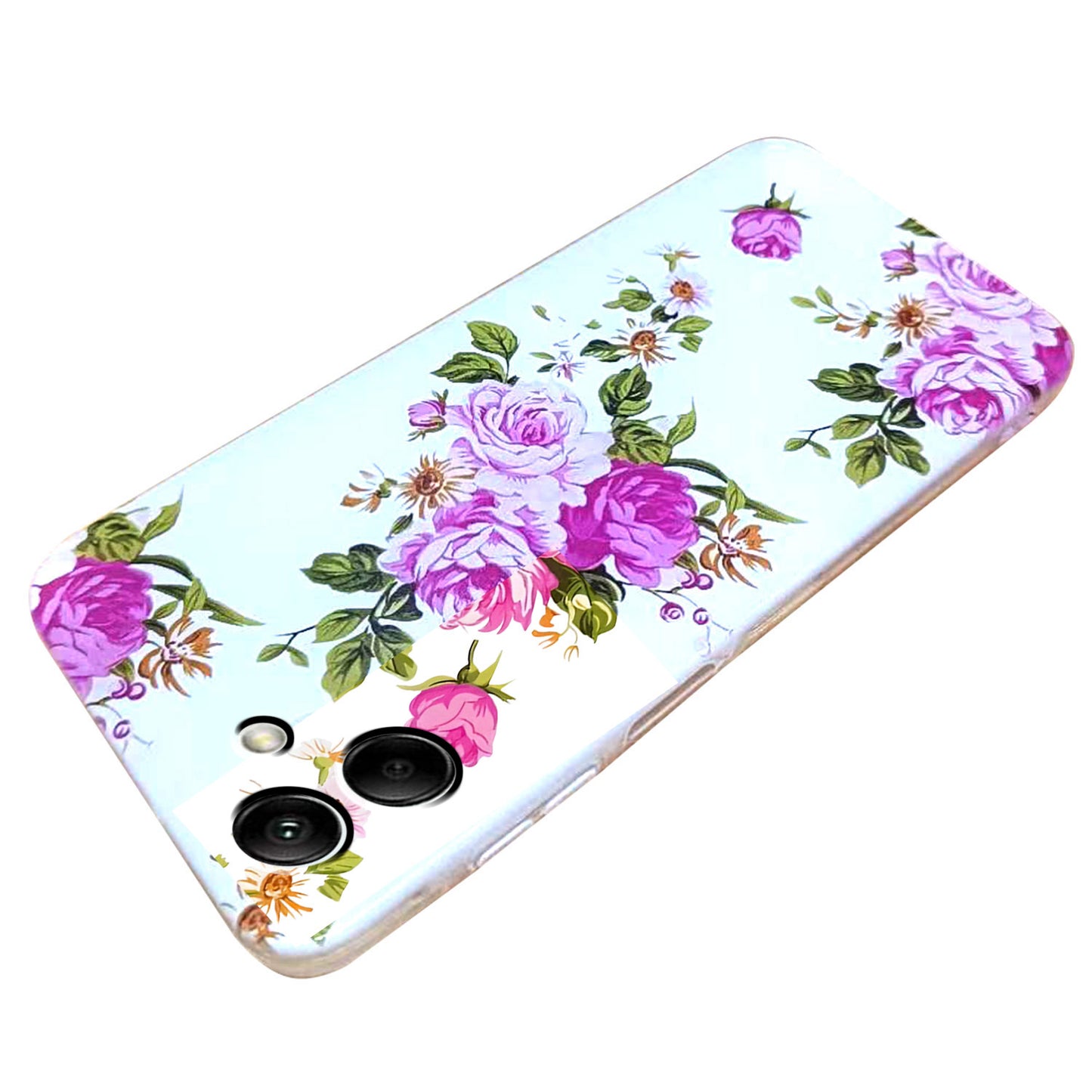 For Samsung Galaxy A06 Case Pattern Printing Cell Phone TPU Back Cover - Rose Flower