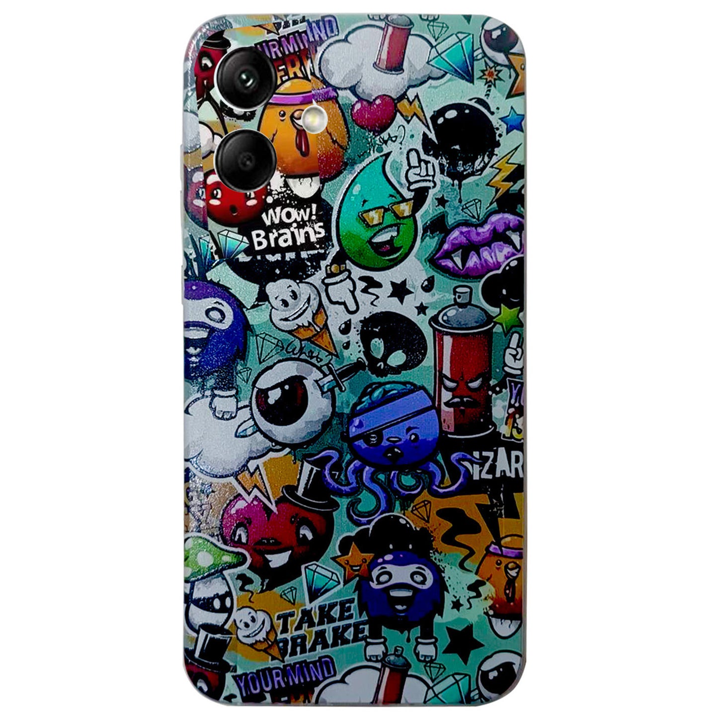 For Samsung Galaxy A06 Case Pattern Printing Cell Phone TPU Back Cover - Garbage
