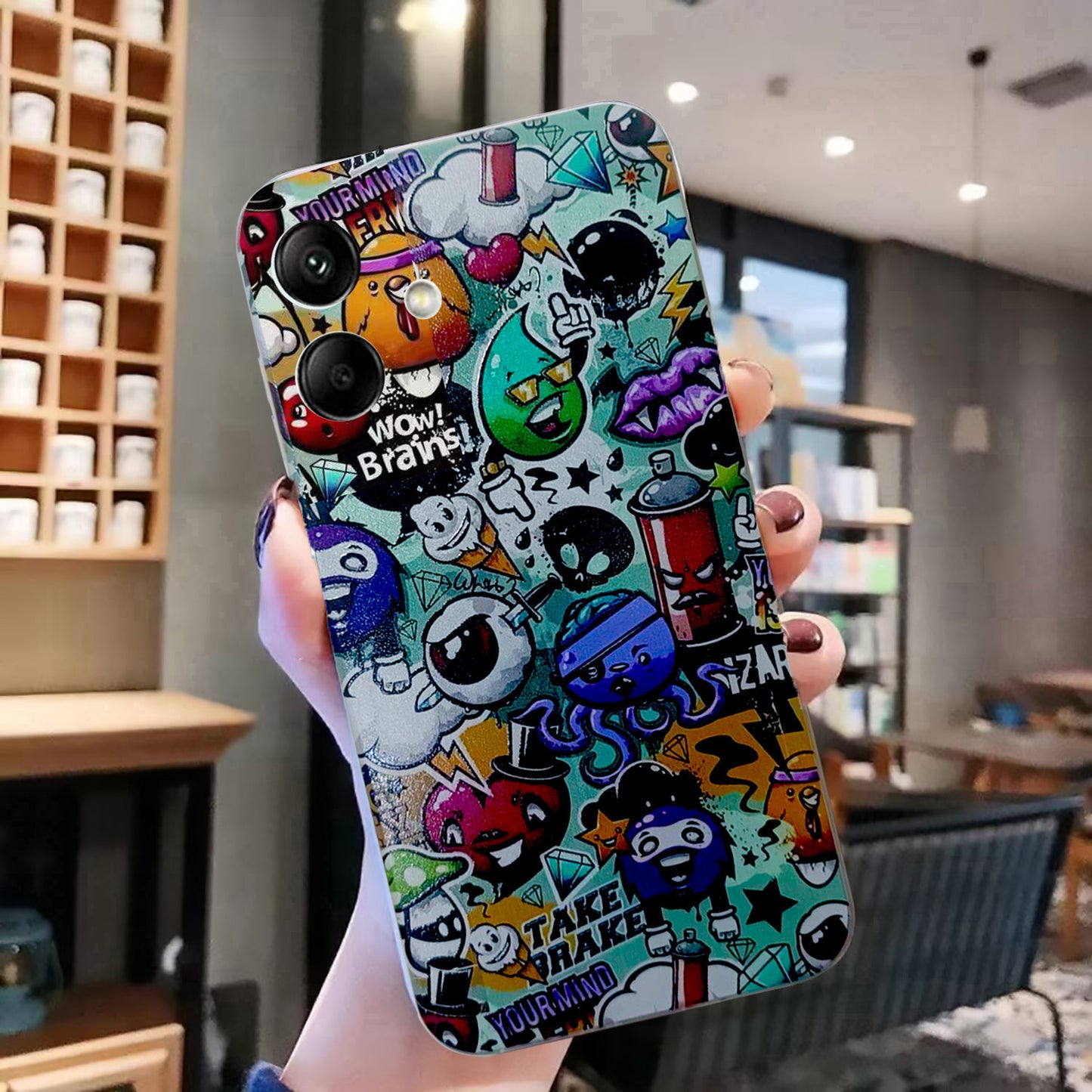 For Samsung Galaxy A06 Case Pattern Printing Cell Phone TPU Back Cover - Garbage