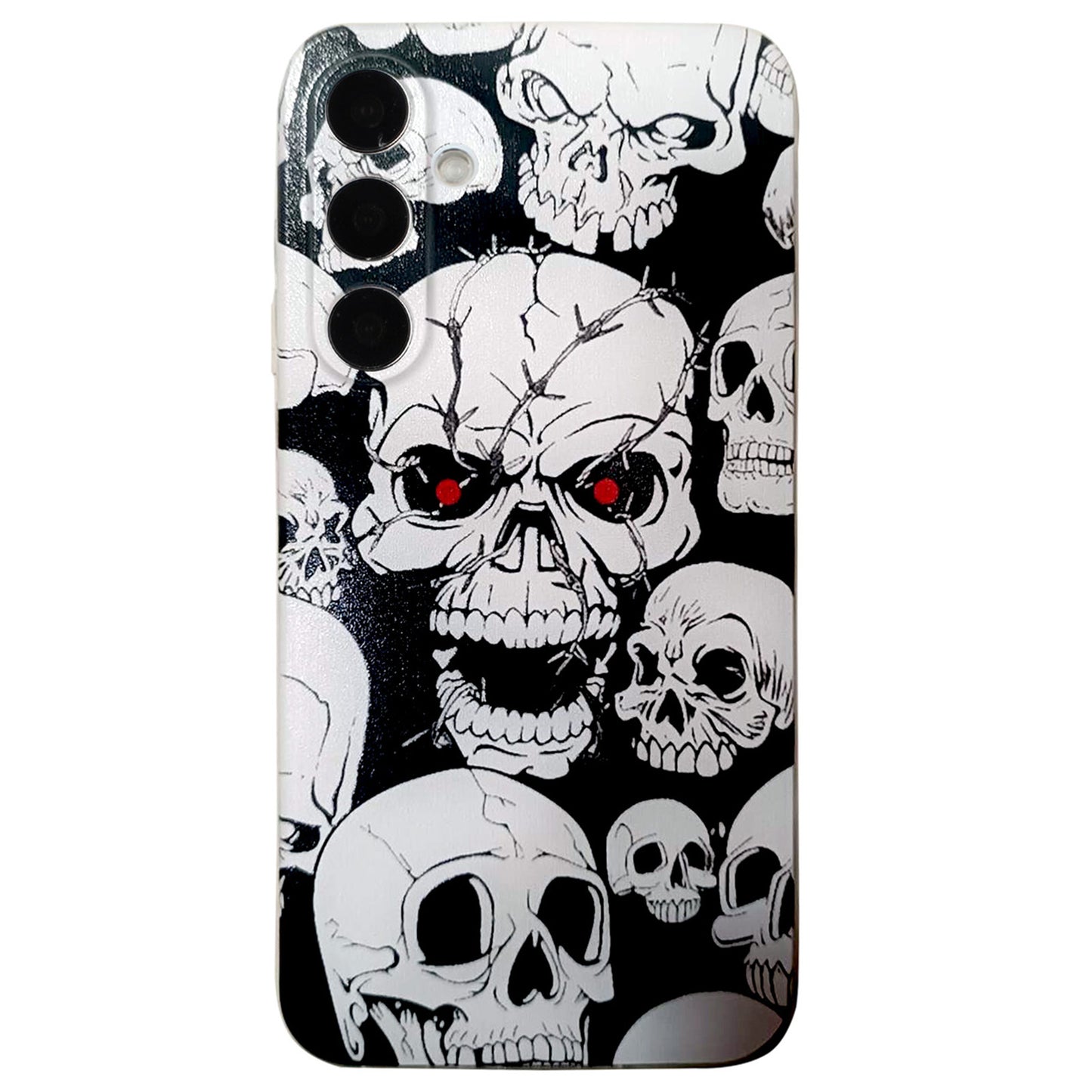 For Samsung Galaxy A16 5G / A16 4G Case Pattern Printing Cell Phone TPU Back Cover - Skull
