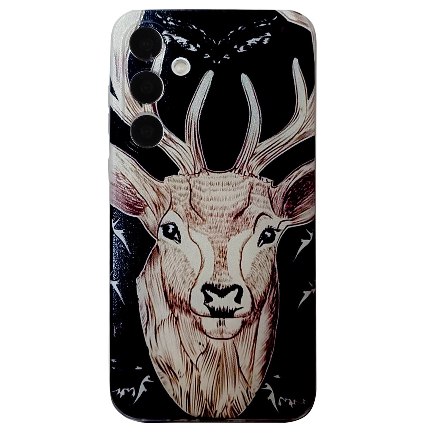 For Samsung Galaxy A16 5G / A16 4G Case Pattern Printing Cell Phone TPU Back Cover - Deer Head