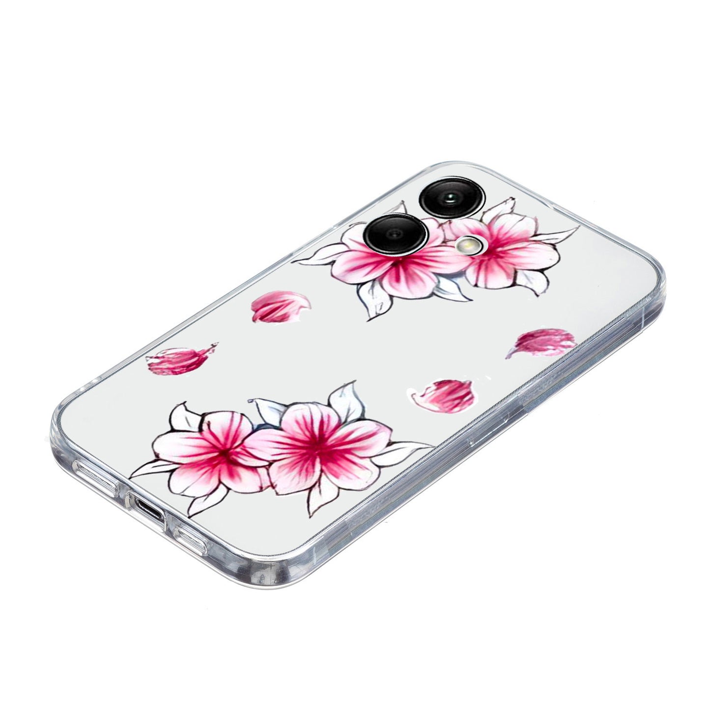 For Samsung Galaxy A06 Case Pattern Printing Soft TPU Back Phone Cover - Sakura