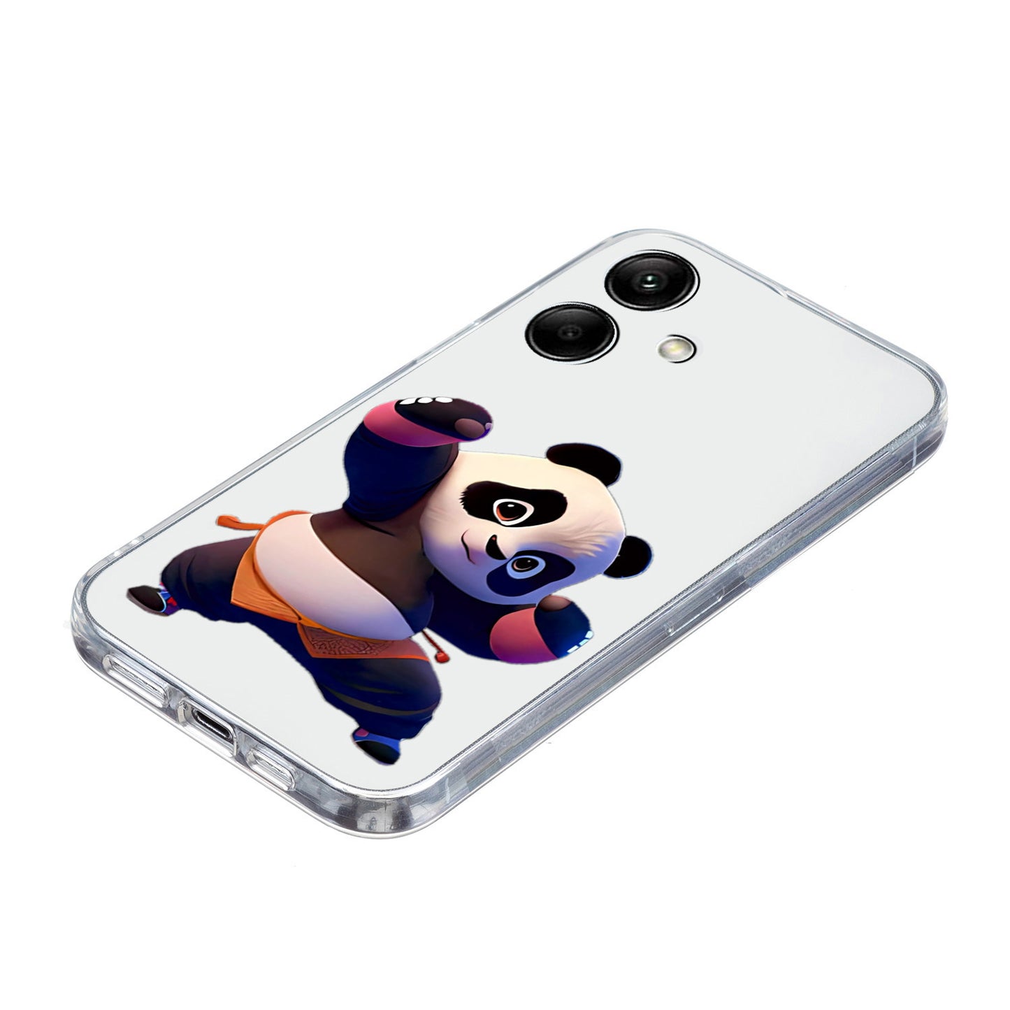For Samsung Galaxy A06 Case Pattern Printing Soft TPU Back Phone Cover - Panda