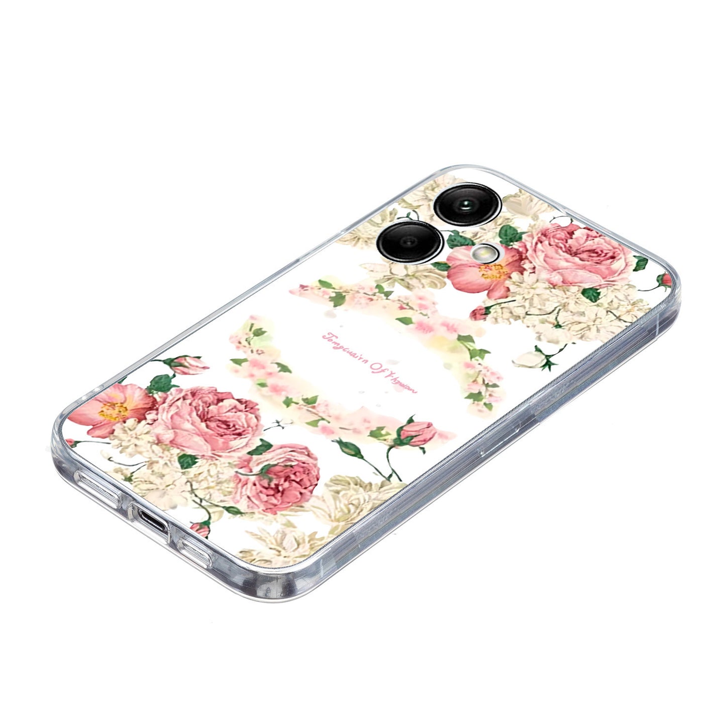 For Samsung Galaxy A06 Case Pattern Printing Soft TPU Back Phone Cover - Rose