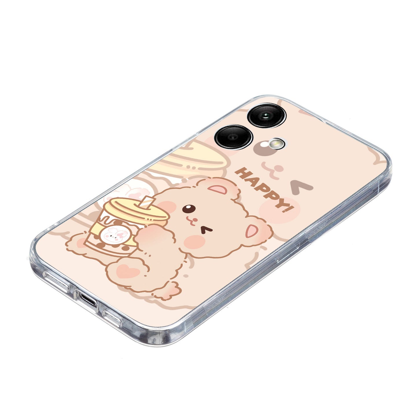 For Samsung Galaxy A06 Case Pattern Printing Soft TPU Back Phone Cover - Bear