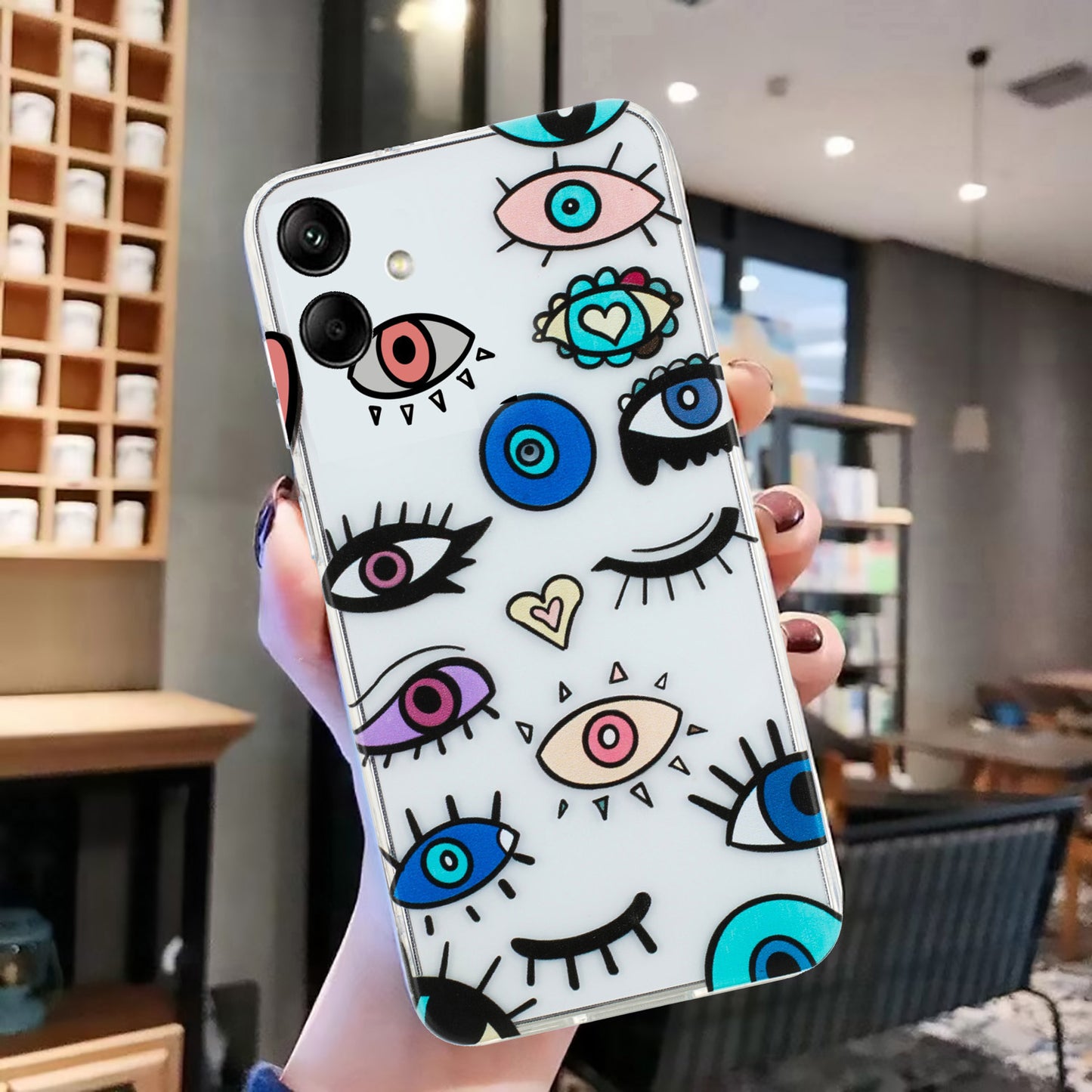 For Samsung Galaxy A06 Case Pattern Printing Soft TPU Back Phone Cover - Eye Monster