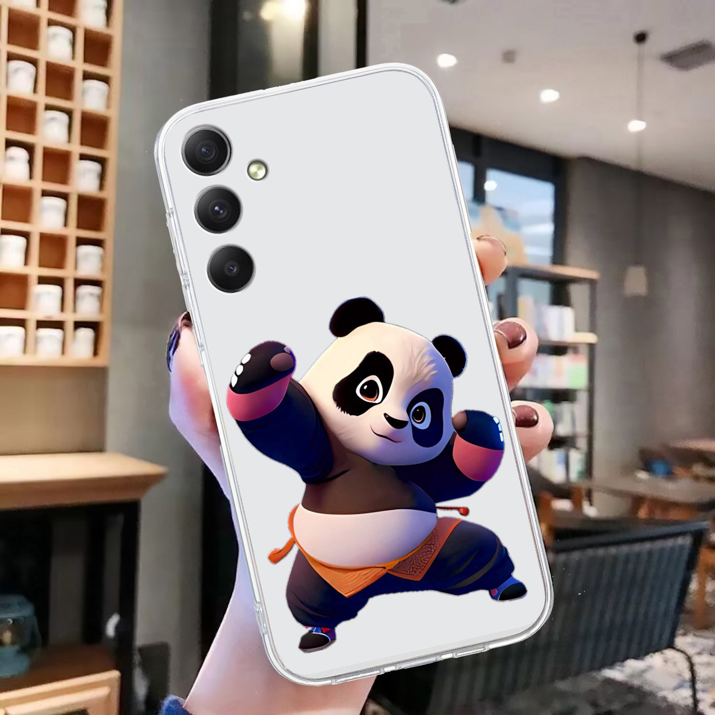 For Samsung Galaxy A16 5G / A16 4G Case Pattern Printing Soft TPU Back Phone Cover - Panda