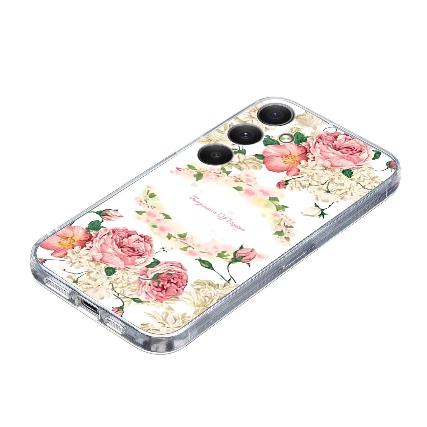For Samsung Galaxy A16 5G / A16 4G Case Pattern Printing Soft TPU Back Phone Cover - Rose