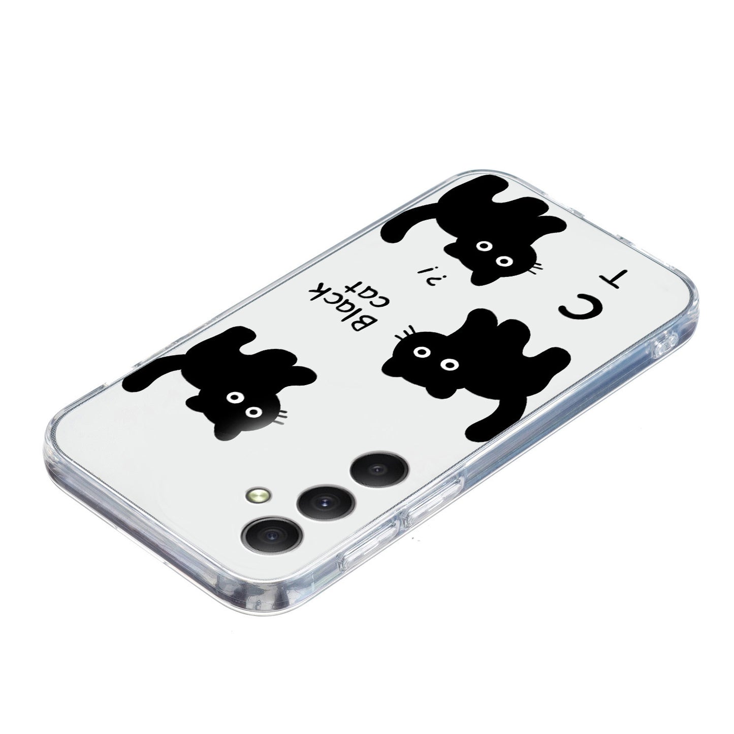 For Samsung Galaxy A16 5G / A16 4G Case Pattern Printing Soft TPU Back Phone Cover - 3 Black Cats