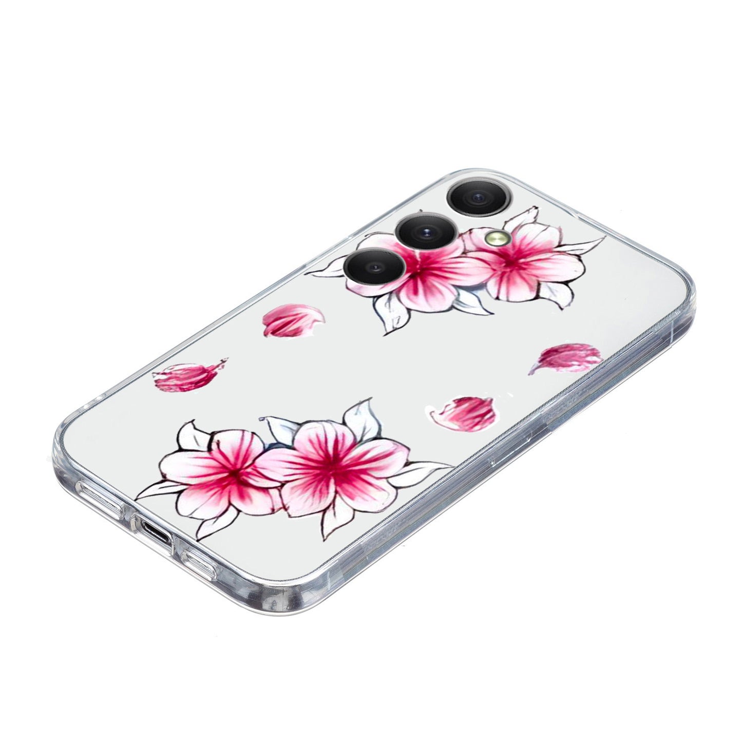 For Samsung Galaxy A16 5G / A16 4G Case Pattern Printing Soft TPU Back Phone Cover - Sakura